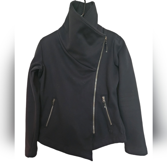 MOUNTAIN Hardwear Black full zip moto asymmetrical jacket Med - Picture 3 of 10